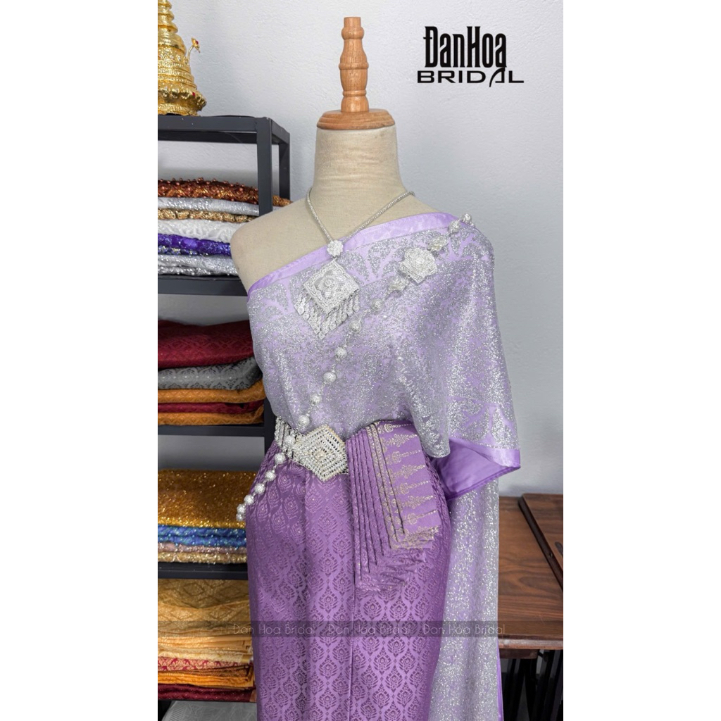 Set Dâu Tone Tím Khmer/ThaiLand