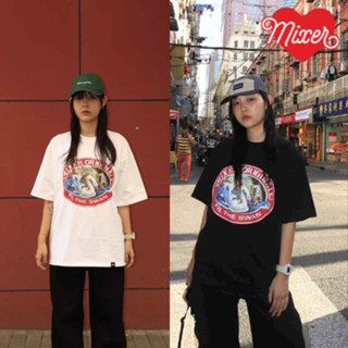 Áo thun MIXER Thuyền Thiên Nga in hình họa tiết chất cotton 100% co dãn 2 chiều nam nữ unisex form rộng oversize