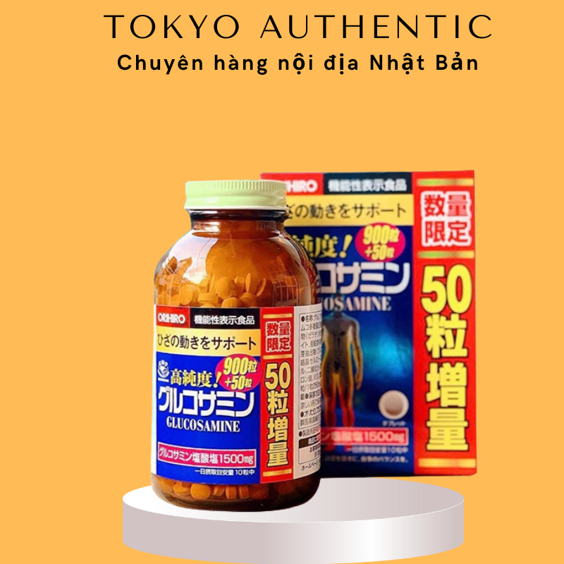 Viên uống Glucosamine Orihiro, viên bổ xương khớp Glucosamin Nhật Bản