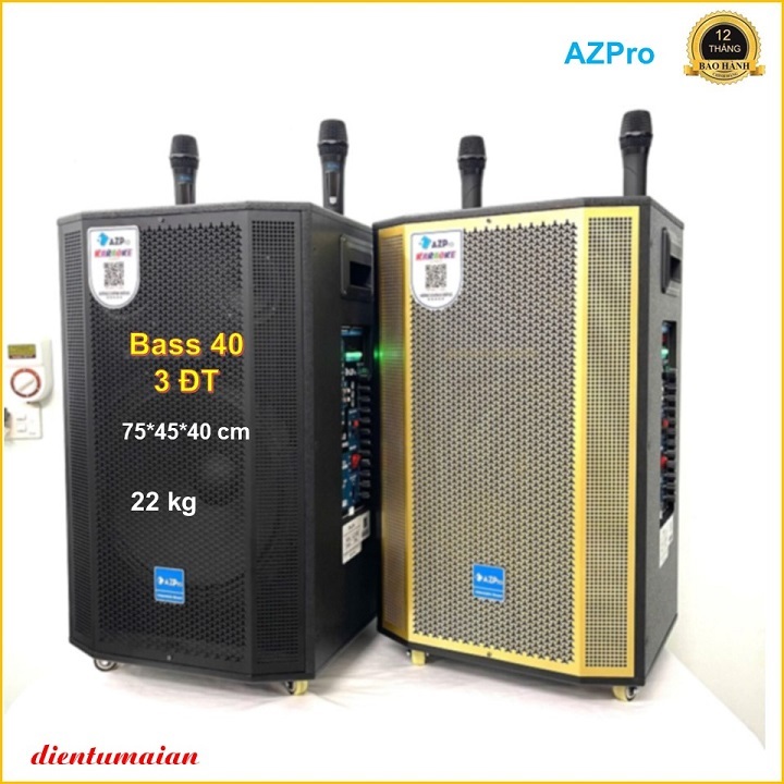 Loa Karaoke Bluetooth chính hãng AZpro,AZ-D1508 Bass 40-3 đường tiếng mạch 12 núm chỉnh có Revertr