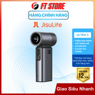 Quạt cầm tay đa năng Jisulife ULTRA2, tích hợp sạc dự phòng, đèn pin soi sáng tiện lợi du lịch