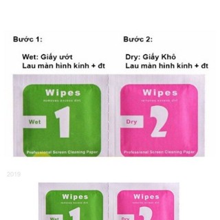 Giấy lau màn hình hỗ trợ dán kính cường lực máy tính casio 580vnx, 880 BTG, 570vnplus, flexio 799