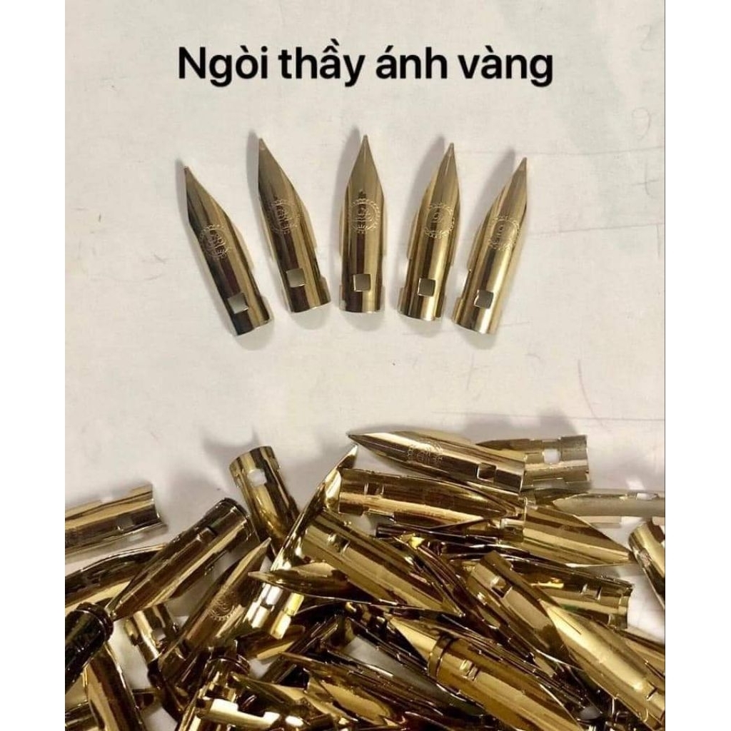 Combo 100c Ngòi Thầy Ánh VÀNG thay thế cho các mã sh008, sh005, sh003, b75, 530, 1037...)