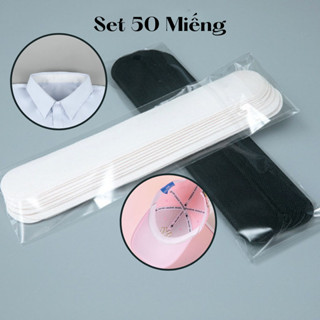 Set 50 Miếng dán cổ áo sơ mi chống bẩn, miếng dán mũ nón, tay áo, thấm hút mồ hôi khử mùi