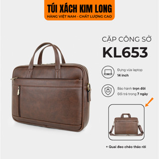  Cặp Da Laptop 14 Inch Công Sở Kim Long KL653 