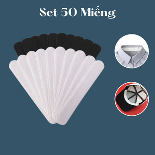 Set 50 miếng dán cổ áo sơ mi ,tay áo, dán mũ nón thấm hút mồ hôi, chống bẩn chuyên dụng