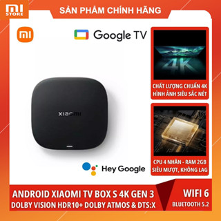 Android TV MiBox S Gen 3 4K UHD Ram 2G bộ nhớ 32GB với Google TV, Cortex-A55 - Bảo hành 12 tháng