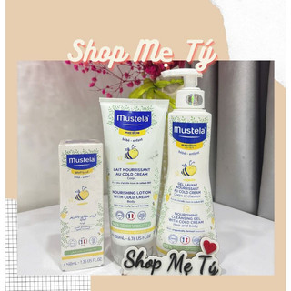   Da Khô  Gel Tắm Gội Mustela   Kem Dưỡng Da Mặt và Lotion Dưỡng Da Toàn Thân Cho Bé  0M+ 