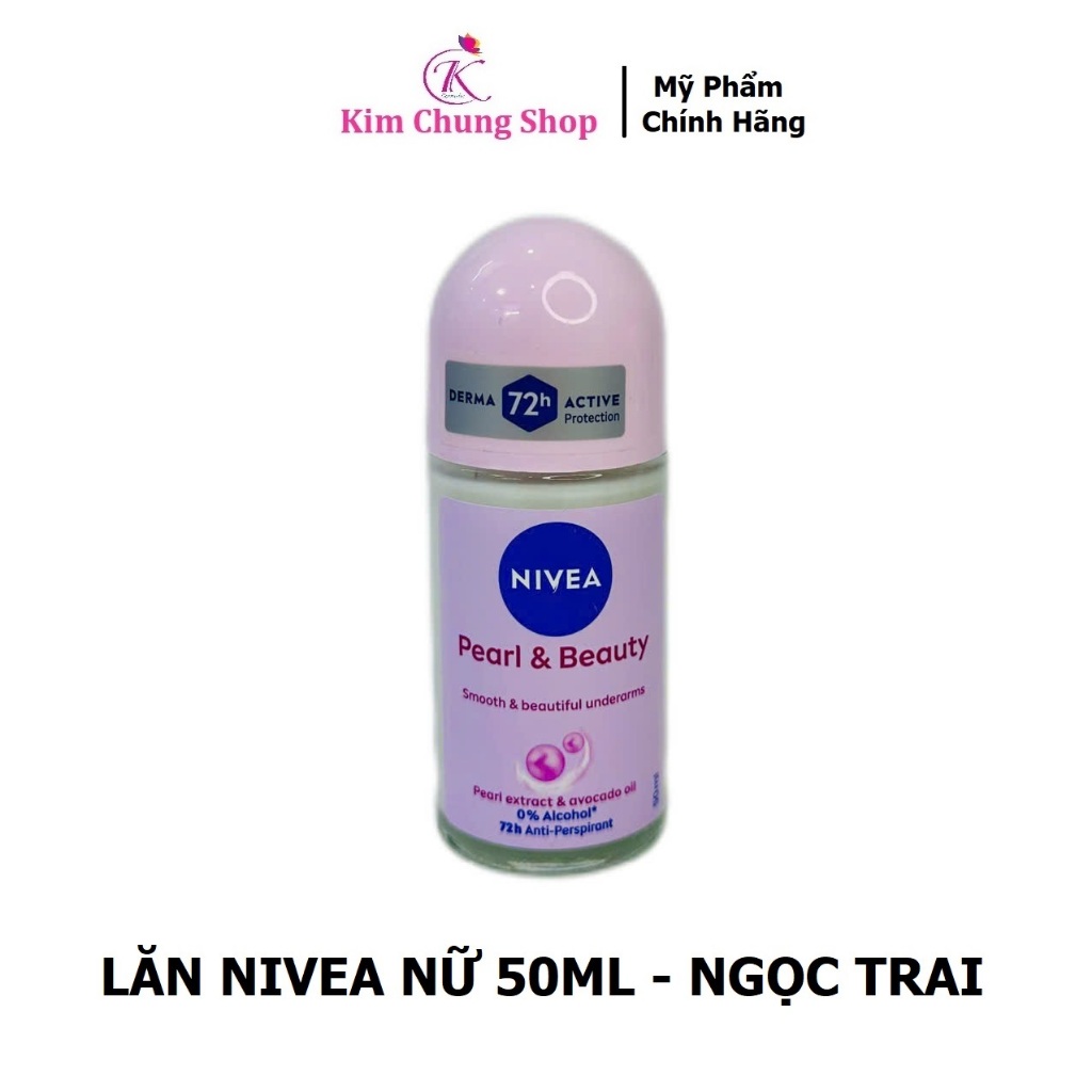 [Mẫu mới] Lăn khử mùi Nivea Ngtrai trắng da, dưỡng da sáng mịn (25ml, 50ml)