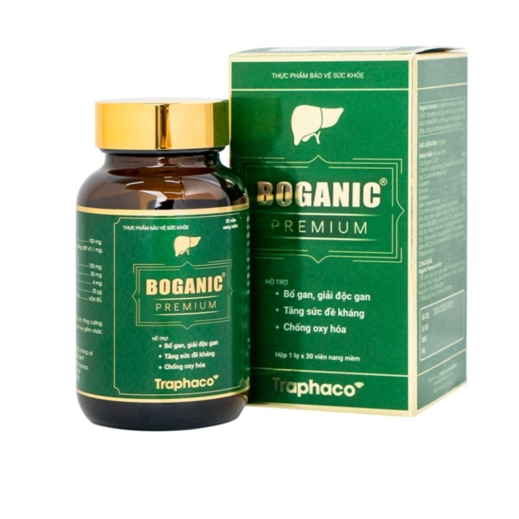 Viên uống Boganic Premium Traphaco hỗ trợ bảo vệ và tăng cường chức năng gan (30 viên)