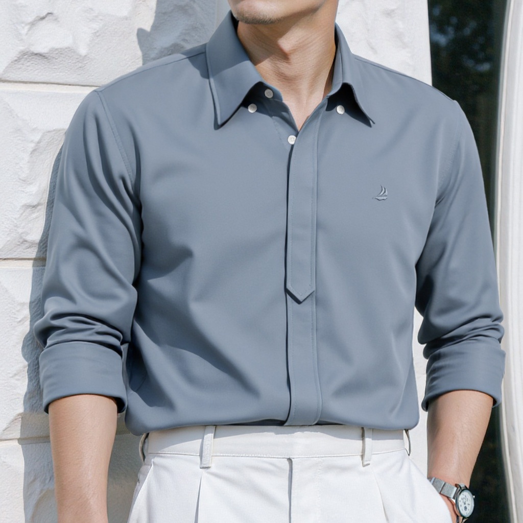 Sơ Mi Nam Dài Tay SIXMEN The Helm Vải Cotton Lạnh Cao Cấp Chống Nhăn Form Fit Tôn Dáng Lịch Lãm | BigBuy360 - bigbuy360.vn