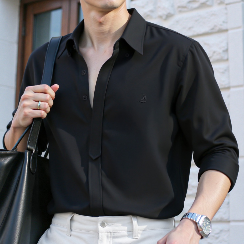 Sơ Mi Nam Dài Tay SIXMEN The Helm Vải Cotton Lạnh Cao Cấp Chống Nhăn Form Fit Tôn Dáng Lịch Lãm | BigBuy360 - bigbuy360.vn