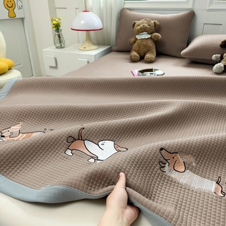  Chiếu điều hoà lụa băng cao cấp siêu mát lạnh Uzhome set chiếu điều hòa mát lạnh thoáng khí kèm 2 vỏ gối cùng loại 