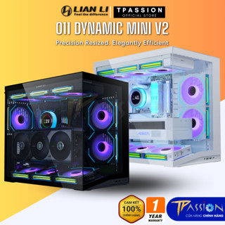 Vỏ case máy tính Lian Li O11 DYNAMIC MINI V2 / V2 FLOW Black / White - Chính hãng, O11D ATX, kính
