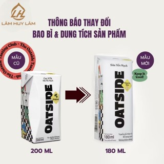 Mẫu mới xx Thái Lan Thùng 24h sữa yến mạch oatside 180ml