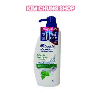 Dầu Gội Head & Shouders Bạc Hà (Chai vòi 625ml)