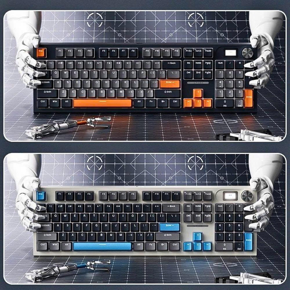 Bàn phím cơ có dây/ không dây LANGTU  LT104 bàn phím 3 Mode, bluetooth, Hotswap,màn hình điện tử | BigBuy360 - bigbuy360.vn