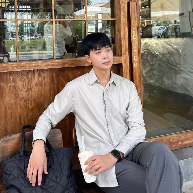 Áo sơ mi nam dấu khuy dài tay, vải cotton đẹp, đứng form, không nhăn - HALIOMAN
