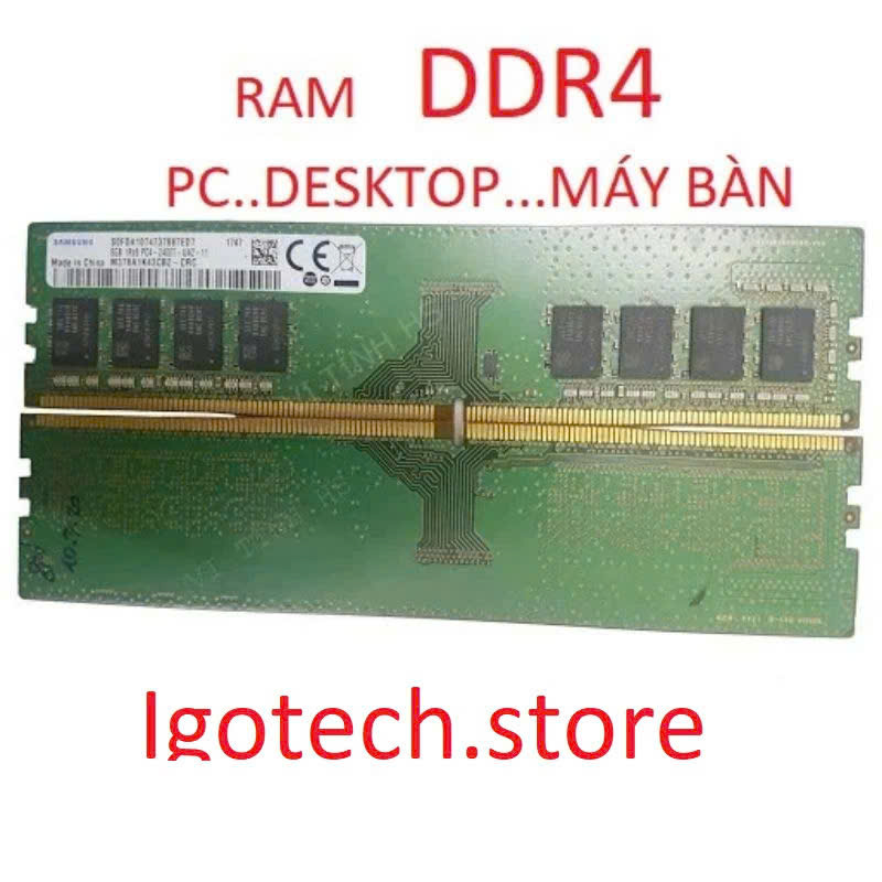 ram ddr4 PC 4gb và 8gb  buss  2133 / 2400 / 2666 / 3200....ram tháo máy bộ ....như hình........