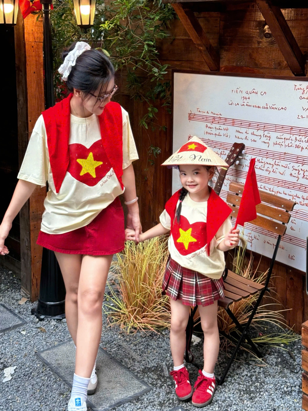 Áo thun cho bé hình Trái Tim Việt Nam, áo phông gia đình, áo nhóm mùng 2 tháng 9,TPKIDS,[M1128]