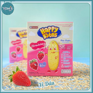 Bánh Gạo Ăn Dặm Cho Bé 6 Tháng Tuổi, Bánh Gạo Ăn Dặm Happy Bites, Xuất xứ Thái Lan - Date xa