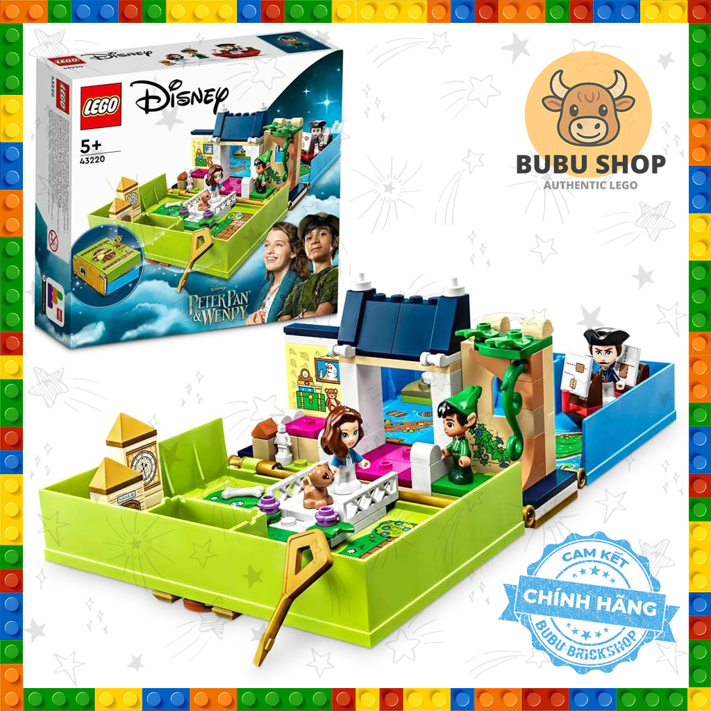 Lego Disney 43220 -  Peter Pan & Wendy's Storybook Adventure - Bộ xếp hình Lego Cuộc phiêu lưu của P