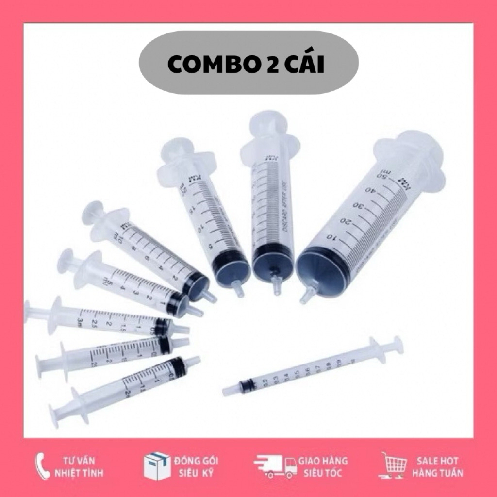 [COMBO 2 CÁI] Ống bơm xi lanh chiết mỹ phẩm
