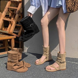 Bốt nữ xỏ ngón 3 màu độn đế cao hàng QCCC RYN