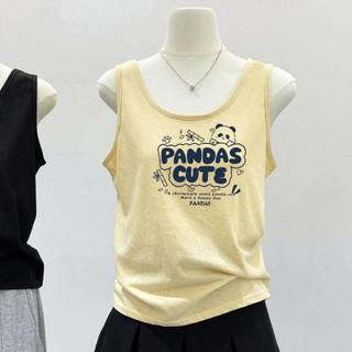  Áo ba lỗ nữ mùa hè in hình siêu xinh TIZIONVN áo thun giấy nữ  in hình áo thun xược cotton form rộng 