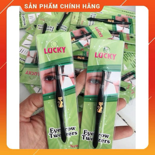 ( Túi 12 cây ) Nhíp nhổ lông mày , mi Con Mèo Lucky - Đủ màu
