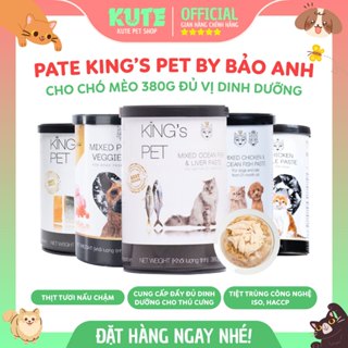 [CHÍNH HÃNG HSD XA] Pate King’s Pet By Bao Anh Cho Chó Mèo lon 380g chuẩn pate tươi đủ vị dinh dưỡng