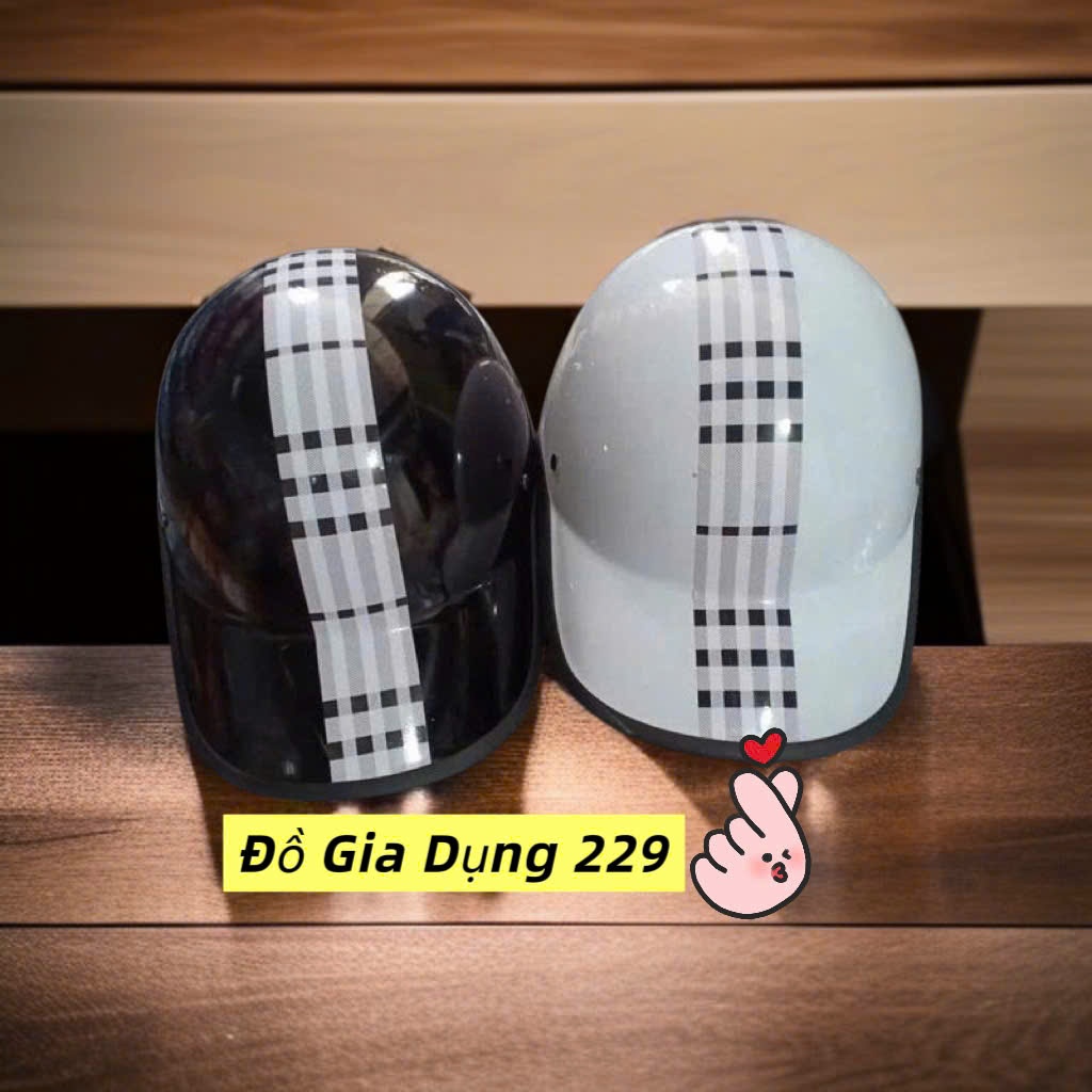 COMBO 2 Mũ Nón Bảo Hiểm Lưỡi Trai Thời Trang Nam Nữ Sọc Kẻ Mũ Gọn Nhẹ Phong Cách