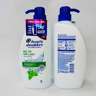 Dầu Gội Head & Shouders Bạc Hà (Chai vòi 625ml)