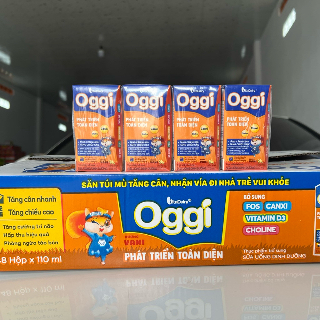 Sữa bột pha sẵn Oggi cam phát triển toàn diện