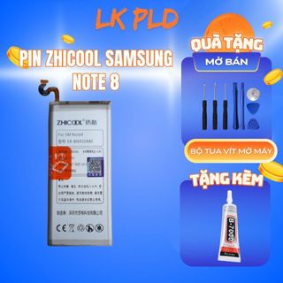  Pin Samsung Note 8 chính hãng Zhicool Tặng kèm bộ tua vít + keo dán BH pin Samsung Note 8 3 tháng 