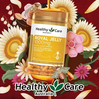  Sữa ong chúa Healthy Care Royal Jelly 1000mg 365 viên mờ nám tàn nhàng hỗ trợ nội tiết tố 