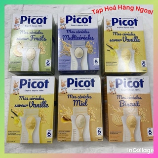 Bột lắc sữa/bột ăn dặm hữu cơ Picot dành cho bé dị ứng đạm bò từ 6m