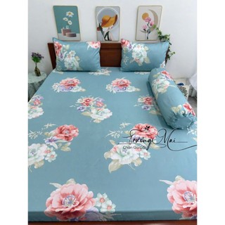 Bộ drap kèm chăn chần gòn lụa tencel mềm mát 5 món.