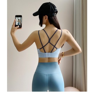  Áo Bra Tập Gym Mút Đúc  LULY SPORT Hai Dây Đan Lưng Mút Đúc Khuy Cài Nâng Đỡ Ngực Chống Sốc Tốt 