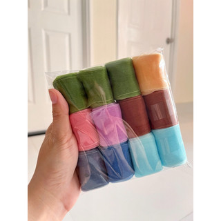 [SALE 30%] SET 12 cuộn ruy băng voan nhũ (Size 4cm)