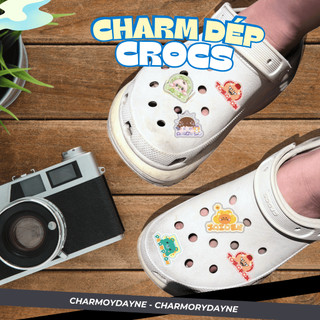 Jibbitz/charm gắn dép in hình linh vật OTP nhà Gà GMMTV.