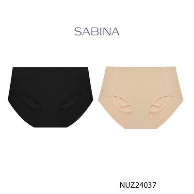 Combo 2 Quần Lót Lưng Vừa Cạp Cao Không Viền May Màu Trơn Dáng Bikini Panty Zone By Sabina NUZ24037