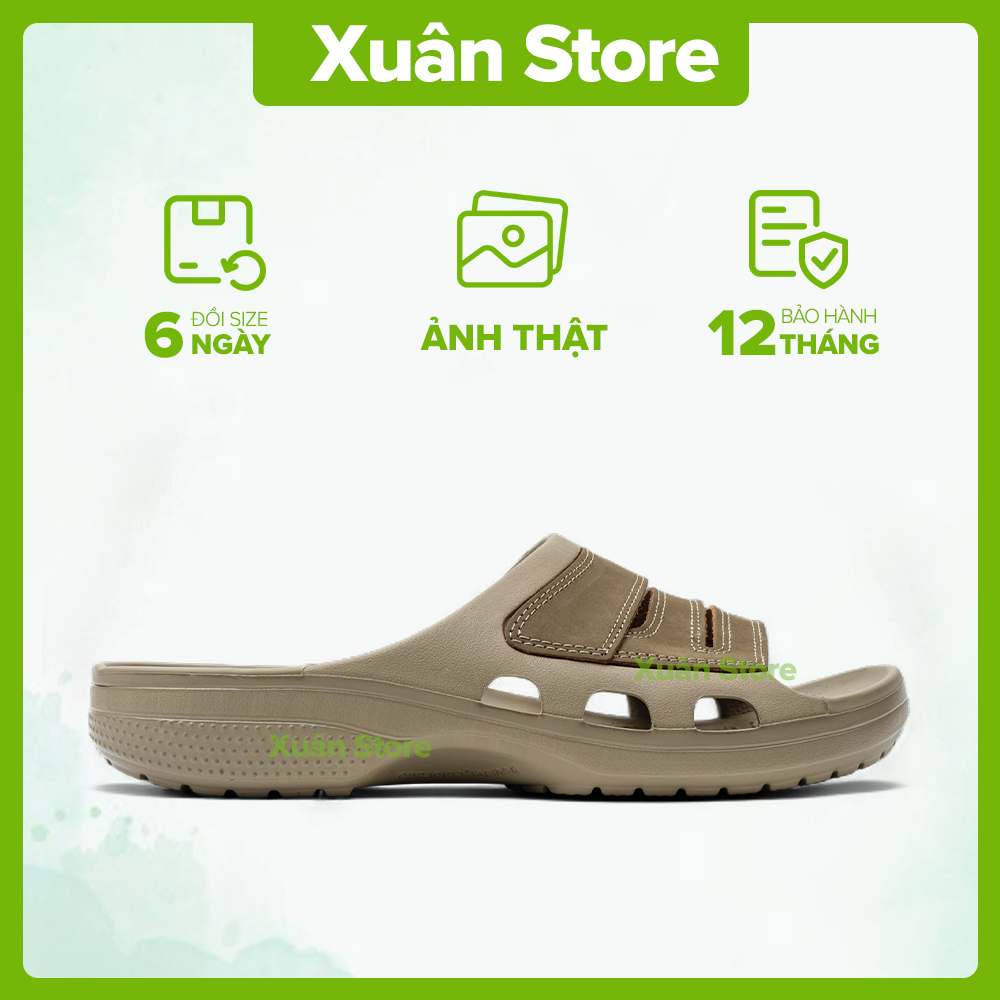 Dép Quai Ngang Yukon Mesa2 Slide, Dép Nam nhiều màu đúc nguyên đôi phối da, hỗ trợ đổi trả - Xuân St