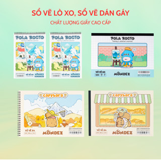 Vở Vẽ Mỹ Thuật A4 Lò Xo, Dán gáy CLASSMATE - MONDEZ 20 Trang Định Lượng 120gsm Phù Hợp Cho Bé Vẽ Tranh Tô Màu CL-DB204