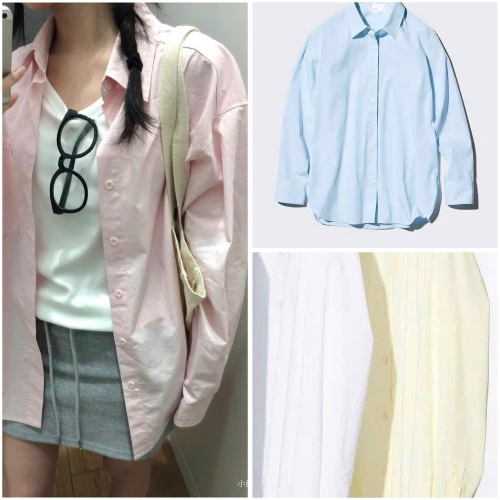 [SẴN SHIP NGAY] Sơ mi nữ cotton Uni auth 100% mua tại Nhật