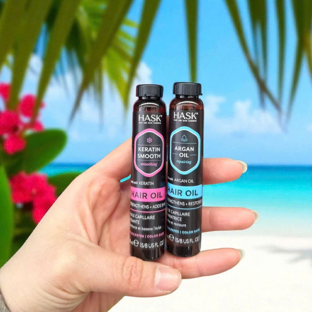 Tinh dầu dưỡng tóc Hask Keratin giúp suôn mượt và phục hồi tóc