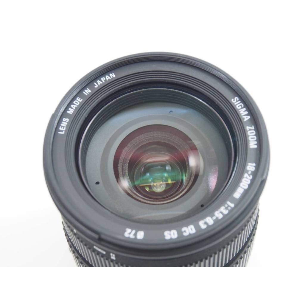 Ống kính canon efs SIGMA 18-200mm F3.5-6.3 DC OS (hình ảnh cực nét - thấu kính lớn có 1 điểm mốc) - Ống kính Canon EF