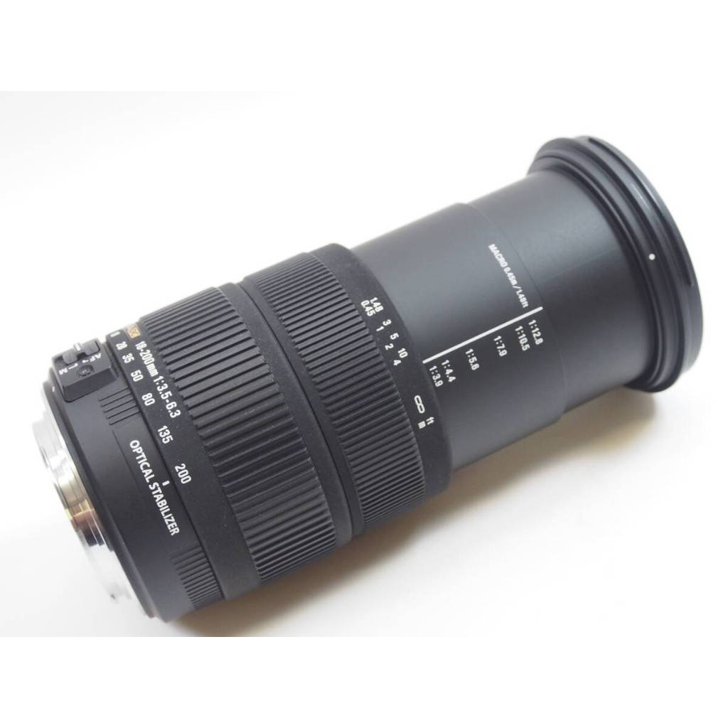 Ống kính canon efs SIGMA 18-200mm F3.5-6.3 DC OS (hình ảnh cực nét - thấu kính lớn có 1 điểm mốc) - Ống kính Canon EF