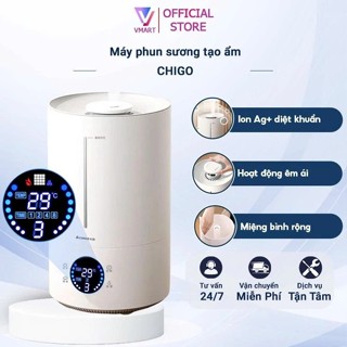 Máy phun sương tạo độ ẩm không khí CHIGO máy xông phòng dung tích 6000ml phun sương liên tục 10H