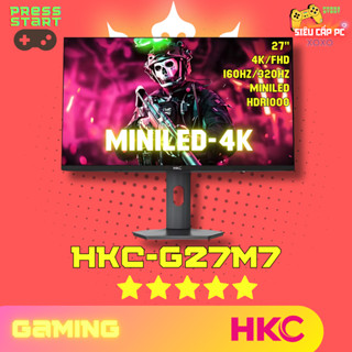  Màn hình HKC G27M7  27 inch DualMode 4K 160Hz 320Hz Mini LED HDR1000 Fast IPS chuyên game và đồ họa 